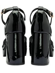 Ravel Black Platform Open Toe Ankle Strap Sandals - Image 3 of 4