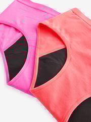 Pink/Orange 2 pack Teen Heavy Flow Period Pants (7-16yrs) - Image 6 of 6