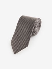 Neutral Brown Textured Signature Made In Italy Tie - Image 1 of 3