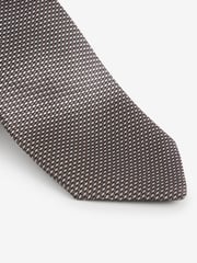 Neutral Brown Textured Signature Made In Italy Tie - Image 2 of 3