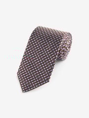 Rust Brown/Blue Textured Signature Made In Italy Tie - Image 1 of 3