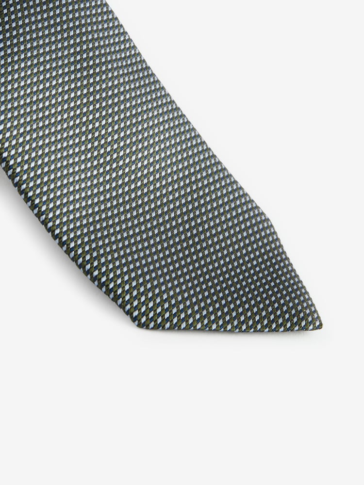 Forest Green Textured Signature Made In Italy Tie - Image 2 of 3