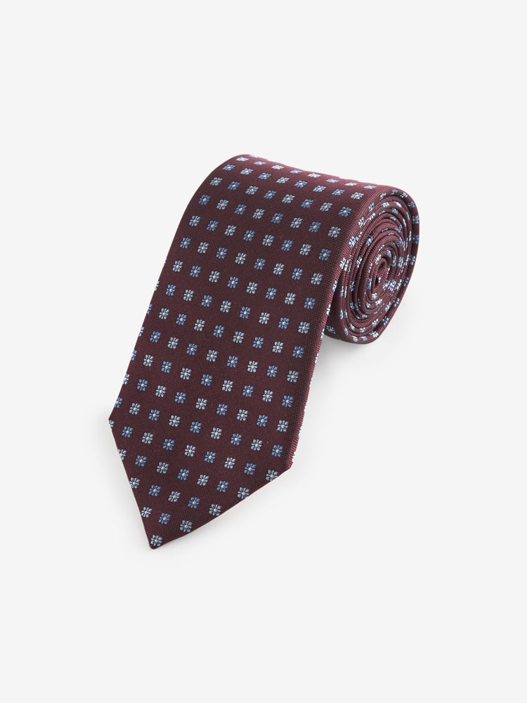 Fig Brown/Blue Floral Signature Made In Italy Tie - Image 1 of 3