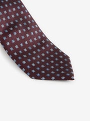 Fig Brown/Blue Floral Signature Made In Italy Tie - Image 2 of 3