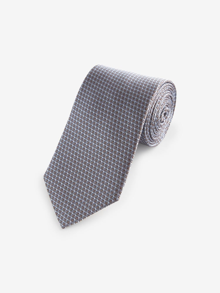 Neutral Brown/Light Blue Signature Made In Italy Tie - Image 1 of 3