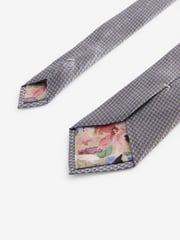 Neutral Brown/Light Blue Signature Made In Italy Tie - Image 3 of 3
