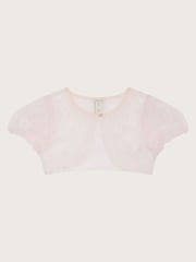 Monsoon Pink 3D Petal Tulle Cover Up - Image 1 of 3