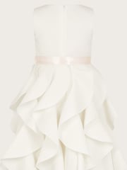Monsoon Natural Scuba Cancan Ruffle Dress - Image 2 of 3