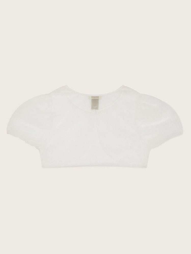 Monsoon Natural Pearl Tulle Cardigan - Image 2 of 3