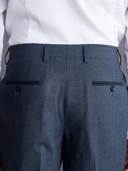 Blue Tailored Fit Signature TG Di Fabio Trim Texture Suit: Trousers - Image 5 of 9