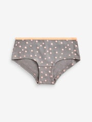 Grey/White/Black Bright Prints Briefs 7 Pack (2-16yrs) - Image 10 of 10