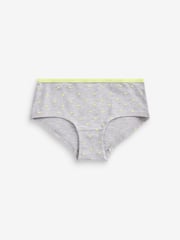 Grey/White/Black Bright Prints Briefs 7 Pack (2-16yrs) - Image 7 of 10