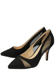 Lotus Black Stiletto-Heel Pointed-Toe Court Shoes - Image 2 of 4