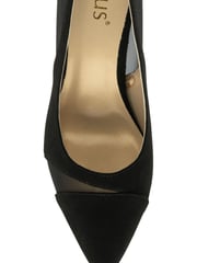 Lotus Black Stiletto-Heel Pointed-Toe Court Shoes - Image 4 of 4
