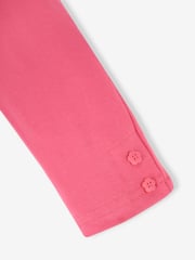 JoJo Maman Bébé Duck Egg Green Animal Friends & Pink Girls' 2-Pack Leggings - Image 5 of 5