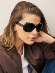 Schwarz - Ray-Ban® Jackie Ohh II Oversize-Sonnenbrille - Bild 13 von 14