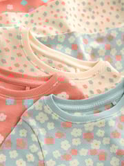Pink/Cream Ditsy Floral Pyjamas 3 Pack (9mths-16yrs) - Image 10 of 10