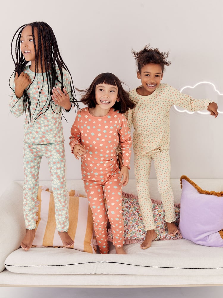 Pink/Cream Ditsy Floral Pyjamas 3 Pack (9mths-16yrs) - Image 2 of 10