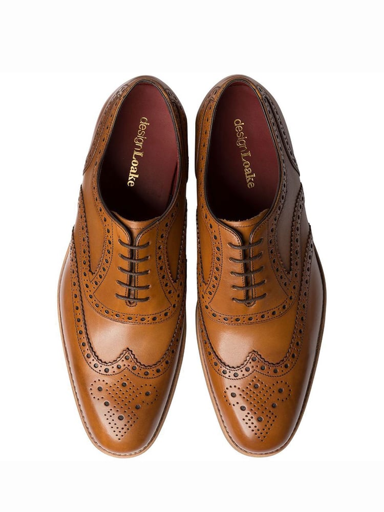 Loake Kerridge Calf Leather Brogue Shoes - Image 3 of 3 Loake Kerridge Calf Leather Brogue Shoes - Image 3 of 3