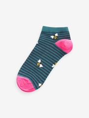 Blue Bees Trainer Socks 5 Pack - Image 2 of 6
