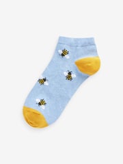 Blue Bees Trainer Socks 5 Pack - Image 4 of 6