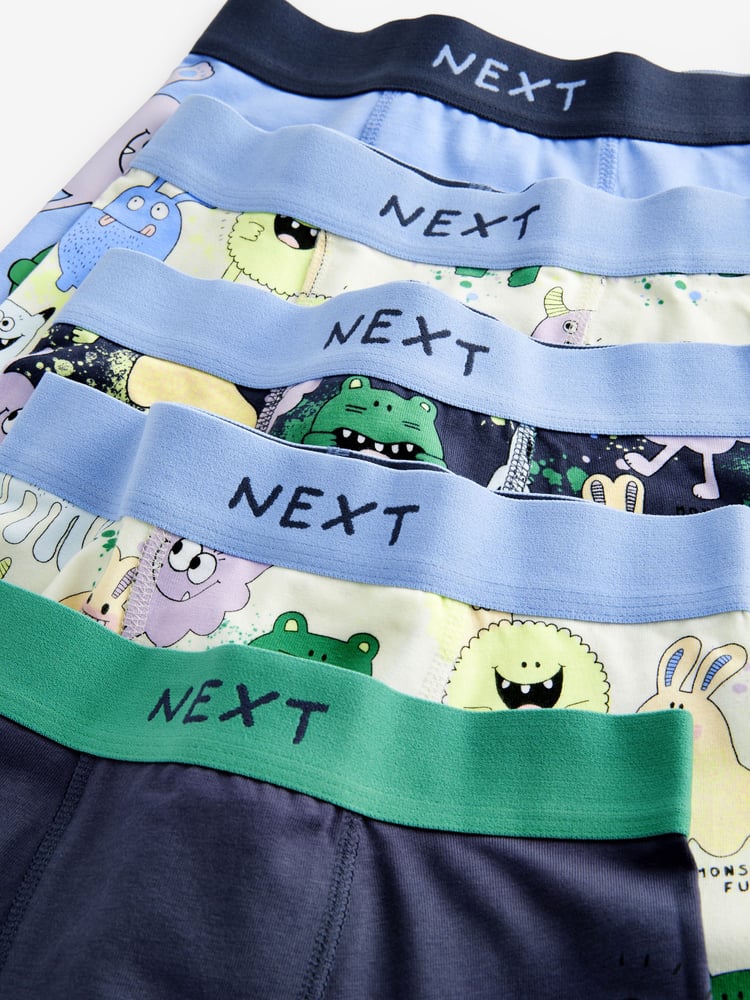 Purple Monster Trunks 5 Pack (1.5-16yrs) - Image 8 of 8 Purple Monster Trunks 5 Pack (1.5-16yrs) - Image 8 of 8
