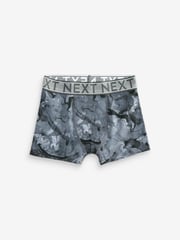 Blue Marble Print Trunks 5 Pack (2-16yrs) - Image 4 of 5
