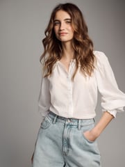 The Set Black/White 2 Pack Voile 100% Cotton Blouses - Image 4 of 13