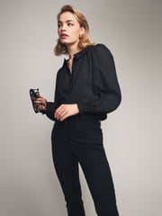The Set Black/White 2 Pack Voile 100% Cotton Blouses - Image 8 of 13