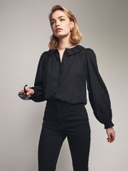 The Set Black/White 2 Pack Voile 100% Cotton Blouses - Image 9 of 13