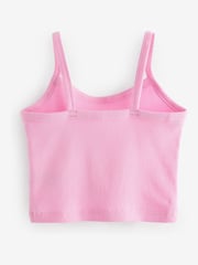 Multi Pastel Cami Cropped Vest 3 Pack (2-16yrs) - Image 2 of 6