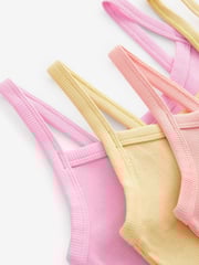 Multi Pastel Cami Cropped Vest 3 Pack (2-16yrs) - Image 5 of 6