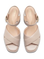 Clarks Natural Suede Ritzy 75 Rae Sandals - Image 5 of 6