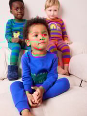 Multi Bright Animal 3 Pack Snuggle Pyjamas (9mths-8yrs) - Image 1 of 12
