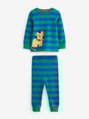 Multi Bright Animal 3 Pack Snuggle Pyjamas (9mths-8yrs) - Image 10 of 12