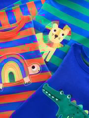Multi Bright Animal 3 Pack Snuggle Pyjamas (9mths-8yrs) - Image 12 of 12