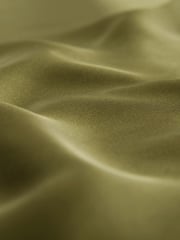 Khaki Green Satin Midi Skirt - Image 8 of 8