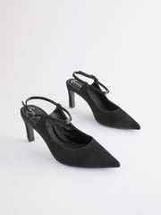 Black Regular/Wide Fit Forever Comfort® With Motionflex Hardware Point Toe Heels - Image 7 of 11