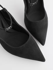 Black Regular/Wide Fit Forever Comfort® With Motionflex Hardware Point Toe Heels - Image 9 of 11