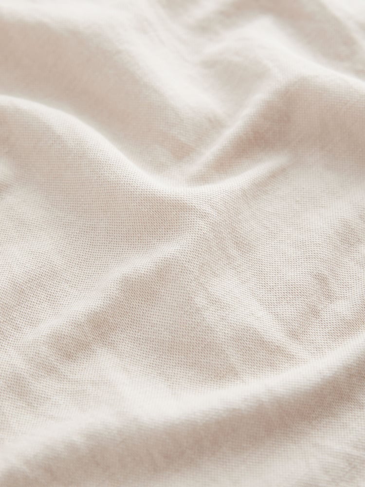 Ecru Relaxed Fit Drawstring Hem Shirt - Image 7 of 7
