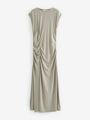 Natural Stone Ruched Cap Sleeve A-Line Maxi Dress - Image 6 of 7