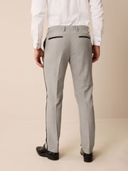 Stone Natural Slim Tuxedo Suit Trousers - Image 3 of 10