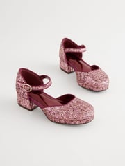 Purple Glitter Platform Heel Occasion Shoes - Image 2 of 7