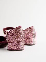 Purple Glitter Platform Heel Occasion Shoes - Image 6 of 7