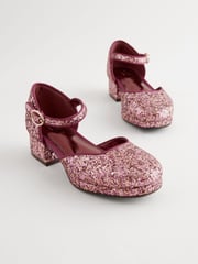 Purple Glitter Platform Heel Occasion Shoes - Image 7 of 7