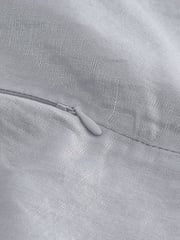 Silver Linen Blend Metallic Mini Skirt - Image 6 of 6