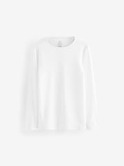 White Kind To Skin Long Sleeve T-Shirts 2 Pack (9mths-12yrs) - Image 2 of 4