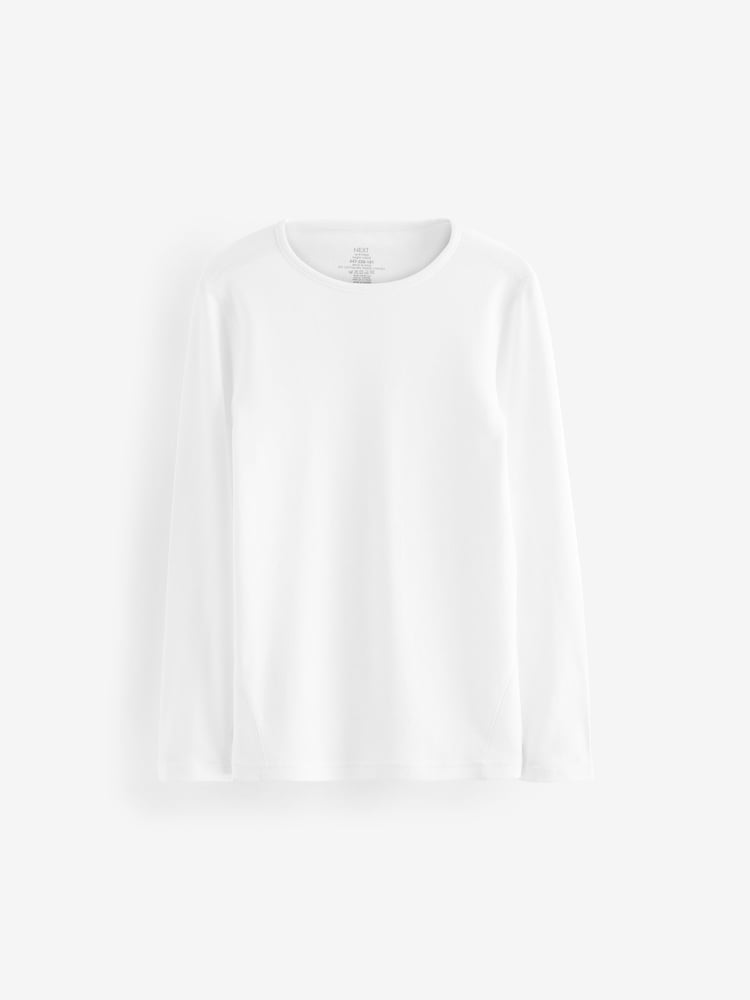 White Kind To Skin Long Sleeve T-Shirts 2 Pack (9mths-12yrs) - Image 2 of 4