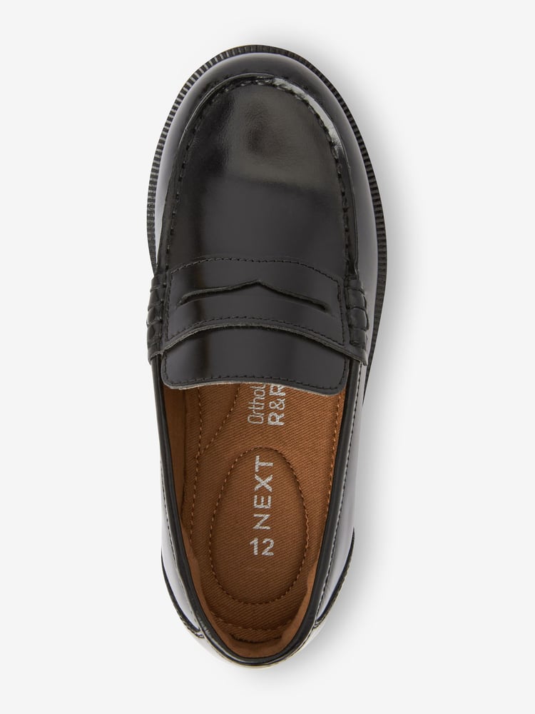 Black Leather Loafers - Image 4 of 4 Black Leather Loafers - Image 4 of 4