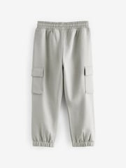 Black/Grey Regular Fit Slim Cargo Joggers 2 Pack (3-16yrs) - Image 4 of 7